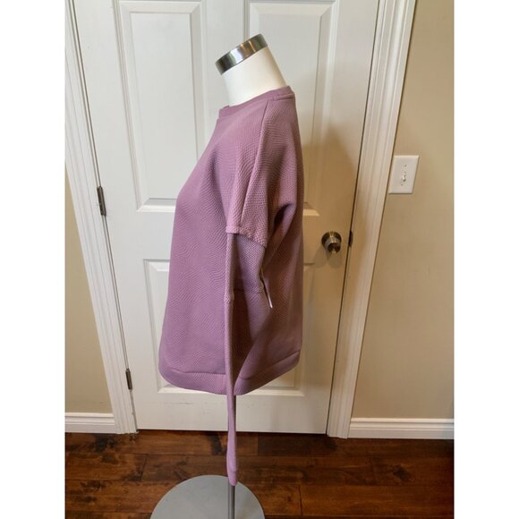 Under Armour Lavender Purple Perforated Mesh Cutout Sweatshirt, Size Small - Picture 3 of 5